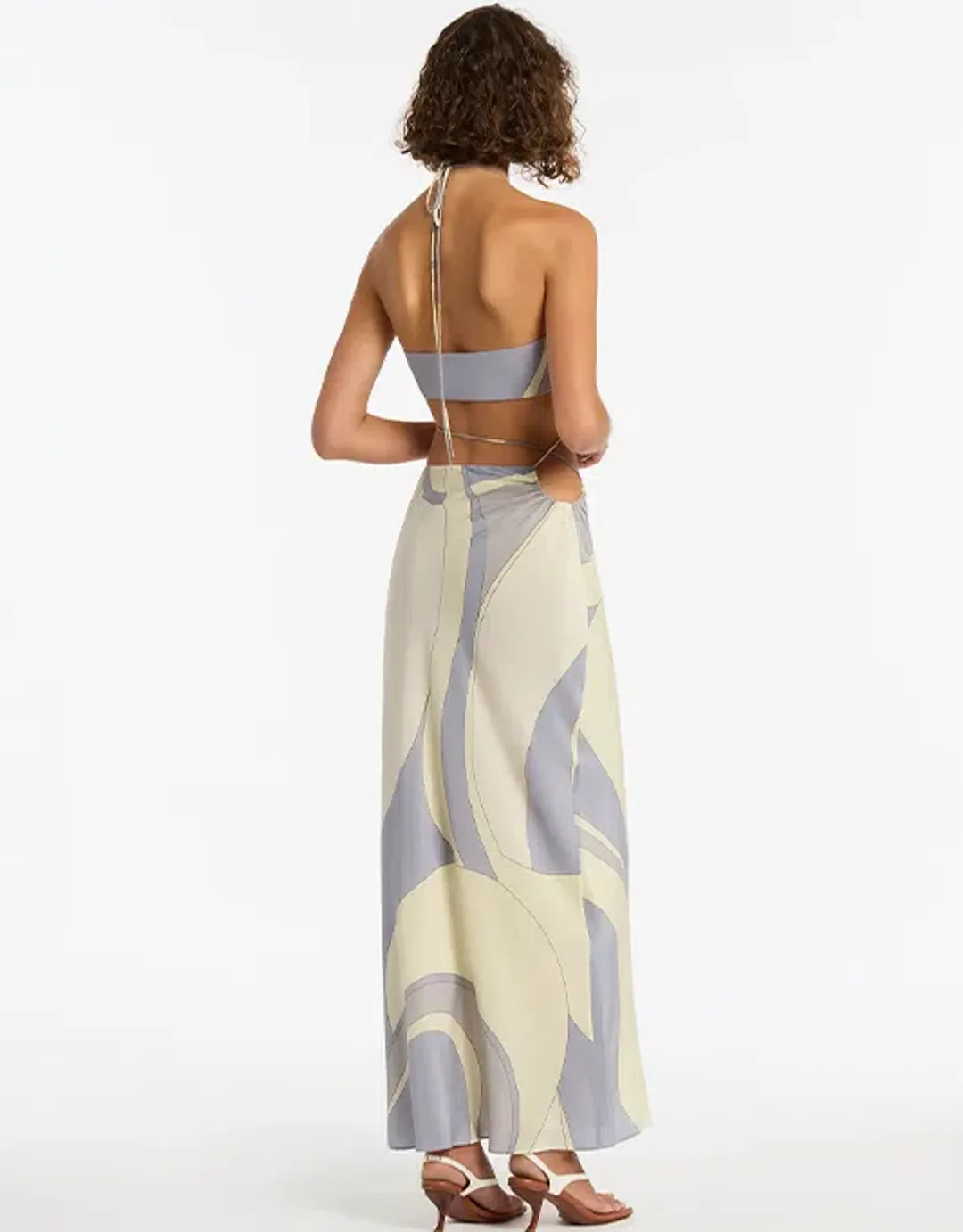 Sir the Label Adrianna Deconstructed Dress Cesco Print Size / Au 8  for rent on The Volte - main image