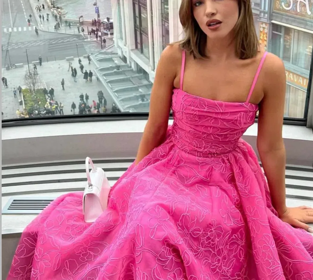Aje Evangeline Cornelli Maxi Dress Protea Pink Size L / AU 12 for rent on The Volte - main image
