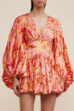 Acler Marion Mini Dress in Summer Bloom Size 10 for rent on The Volte - image 2