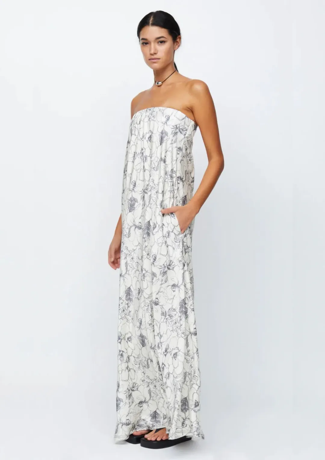 Bec & Bridge Tillie Strapless Maxi Dress Floral Size 14 / XL for rent on The Volte - main image