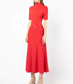 Rebecca Vallance Agnes Knit Dress Red Size 8 for rent on The Volte - image 1