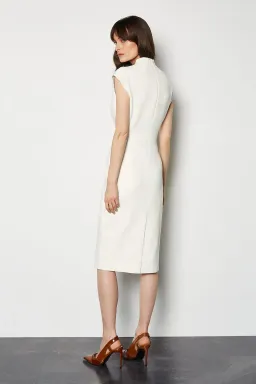 Karen Millen Bodycon Pencil Dress Ivory Size AU 8 for rent on The Volte - image 2
