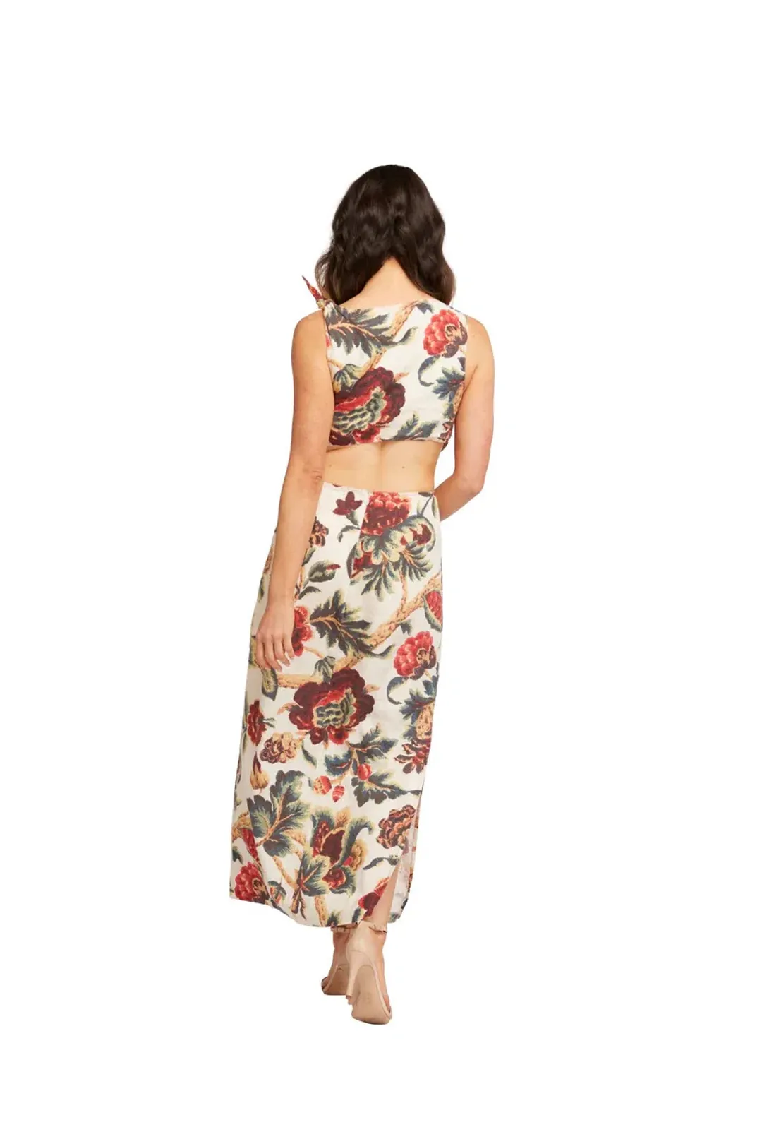 Sir the Label Ambroise Midi Dress Cream Size AU 8 for rent on The Volte - main image