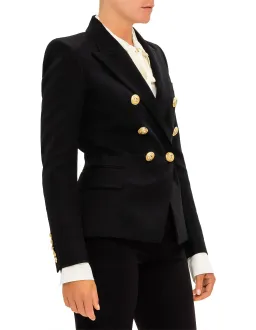 Balmain Double-breasted Wool-twill Blazer With Gold Buttons Size 40/Au 12  for rent on The Volte - image 2