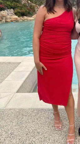 Lexi Sia Dress Tangerine Size 12 for rent on The Volte - image 4
