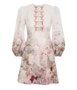 Zimmermann Dancer Hummingbird Mini Dress Alabaster Garden Floral Size 2/Au 12  for rent on The Volte - image 4