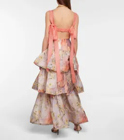Zimmermann Botanica Frayed Edge Skirt Birds of Paradise Print Size 0 / AU 8 for rent on The Volte - image 2