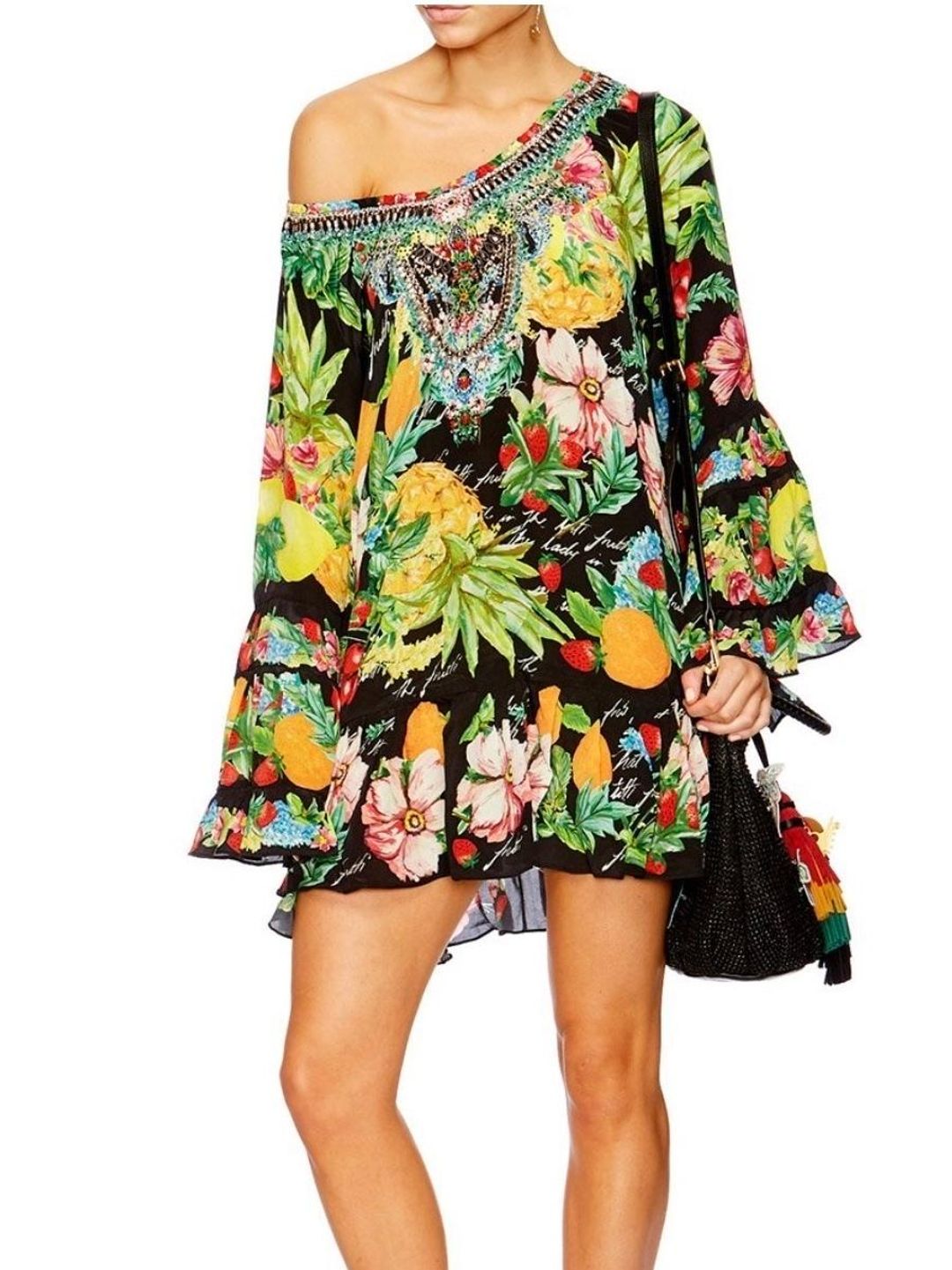 Camilla Call Me Carmen A Line Frill Dress Size 8 for rent on The Volte - main image