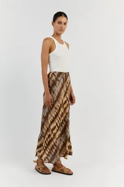 Dissh Gabi Drawstring Midi Skirt Tie Dye Multi Size AU 10 for rent on The Volte - image 3
