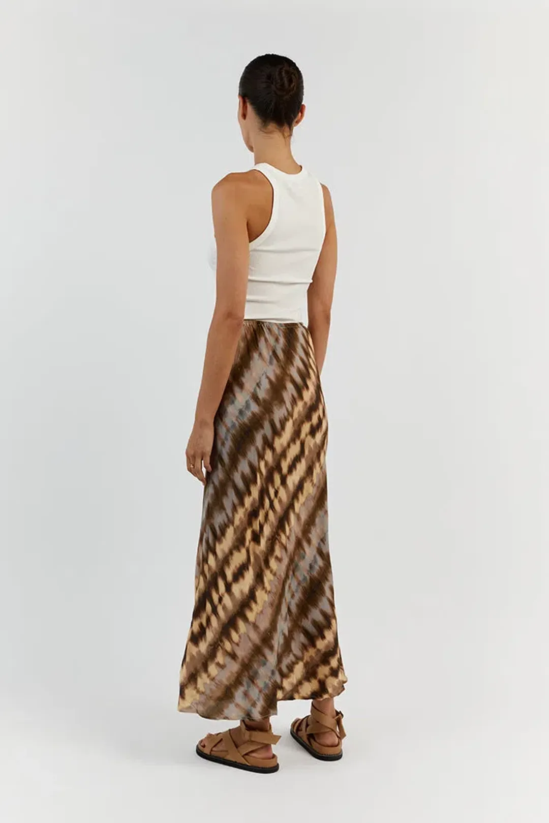 Dissh Gabi Drawstring Midi Skirt Tie Dye Multi Size AU 10 for rent on The Volte - main image
