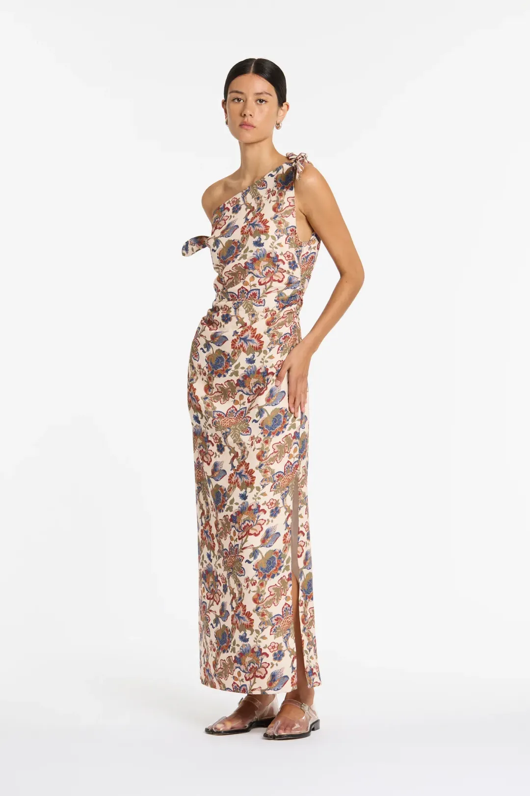 Sir The Label Bettina Off Shoulder Dress In Wiltshire Floral Sir Size 3 / AU 12 for rent on The Volte - main image