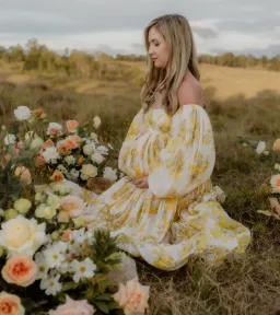 Rooh Collective Poppy Zephyr Maxi Dress Floral Size M/AU 10 for rent on The Volte - image 2
