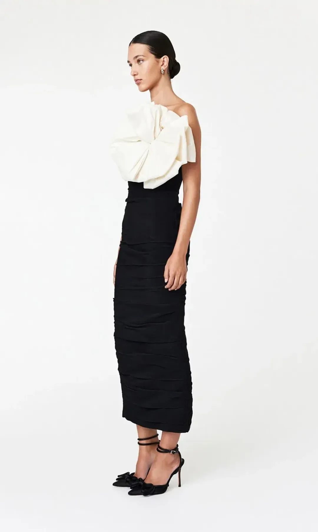 Rachel Gilbert Evana Midi Dress Black Size 2/AU 10 for rent on The Volte - main image