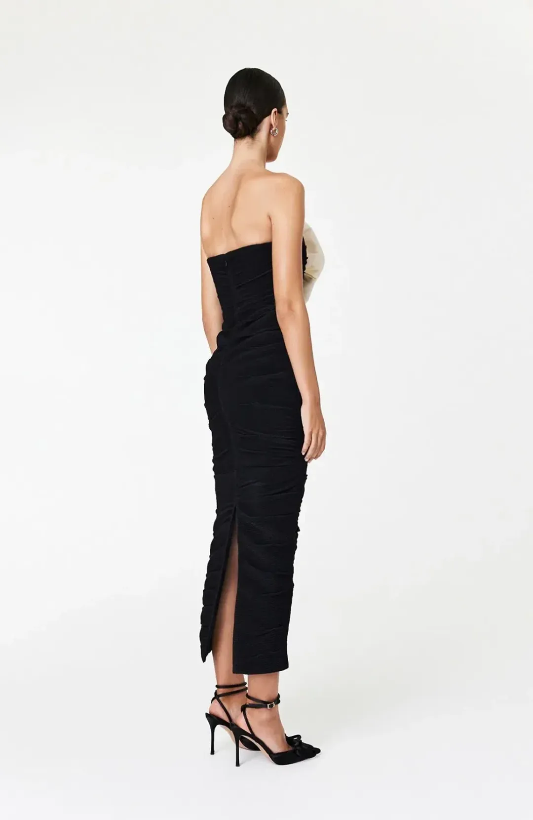 Rachel Gilbert Evana Midi Dress Black Size 2/AU 10 for rent on The Volte - main image
