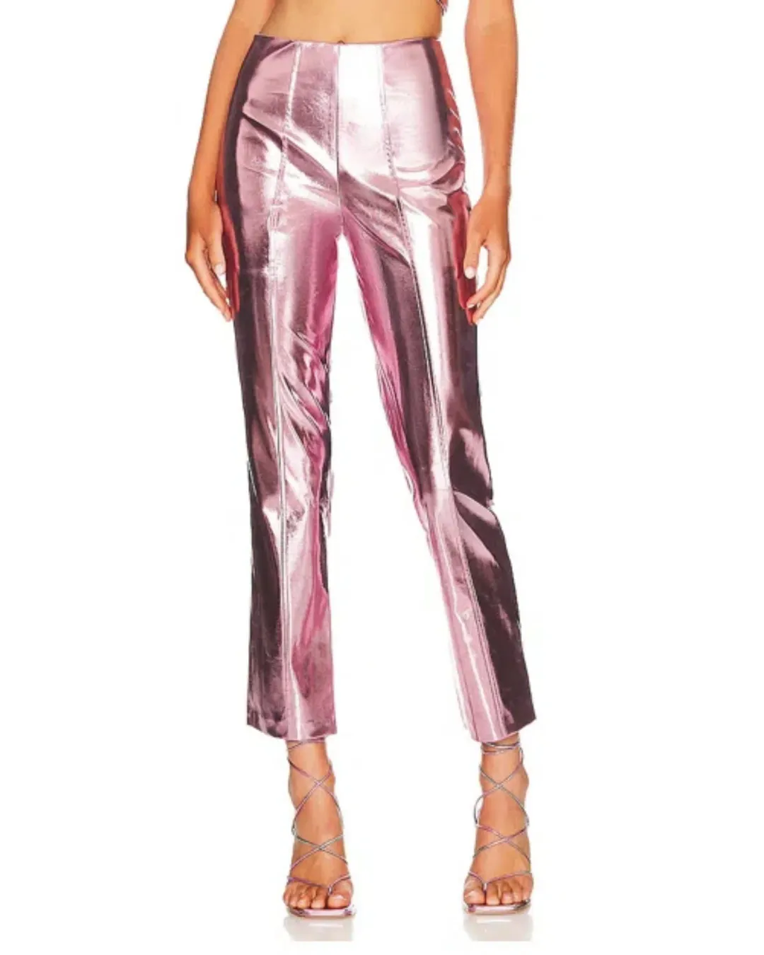 Song of Style Masha Pant Metallic Pink Size AU 8 for rent on The Volte - main image