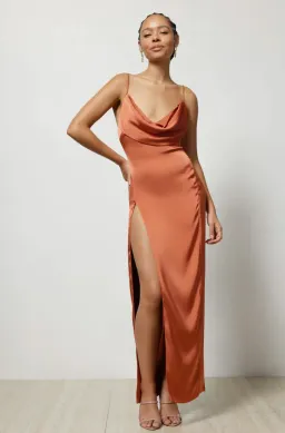Lexi Mila Dress Rust Size 8 for rent on The Volte - image 1
