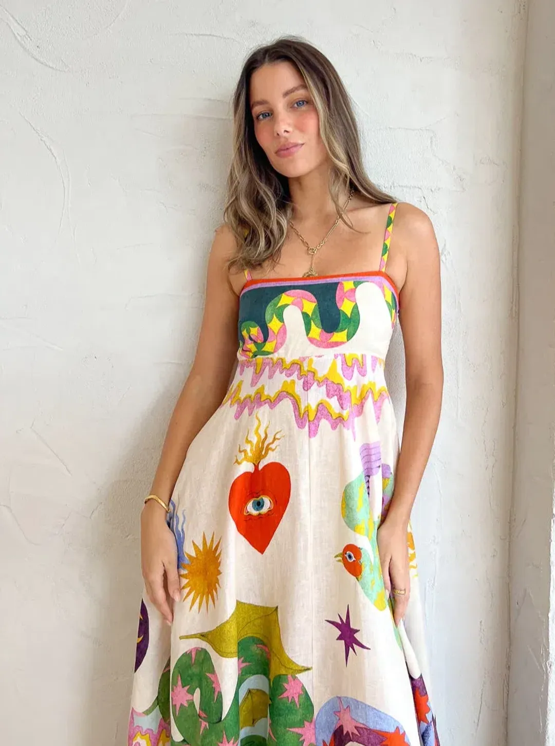 Alemais Sunseeker Dress Multi Size AU 10 for rent on The Volte - main image