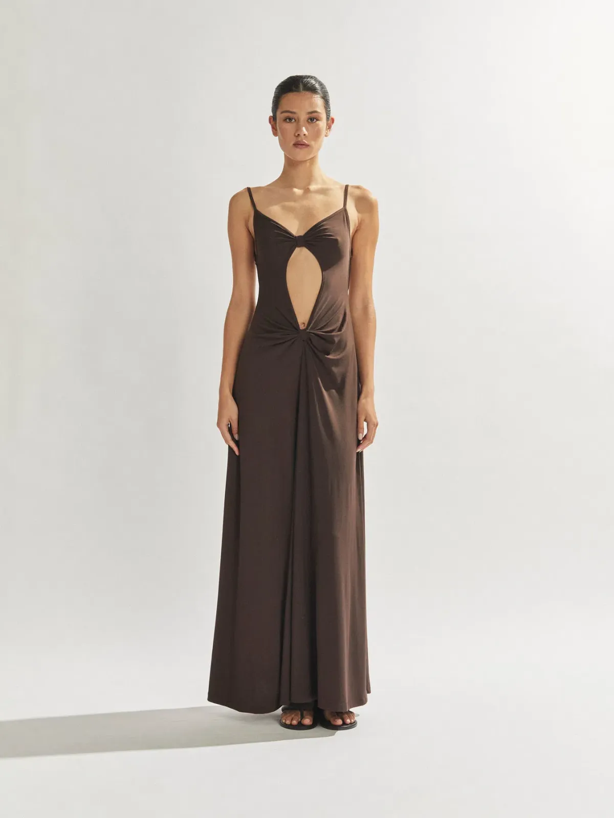 One Mile The Label Sammy Maxi Dress Wine Size 6  for rent on The Volte - main image