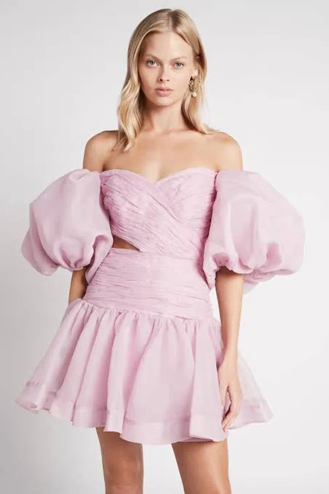 Aje Myriad Mini Dress Lilac Size AU 12 for rent on The Volte - main image