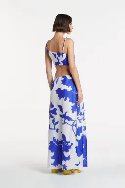 Sir The Label Vivi Asymmetrical Cut Out Dress Merce Abstract Print Size 3 / AU 12 for rent on The Volte - image 2