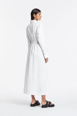 Sir The Label Ilkin Deconstructed Shirt Dress White Size 1 / AU 8  for rent on The Volte - image 3
