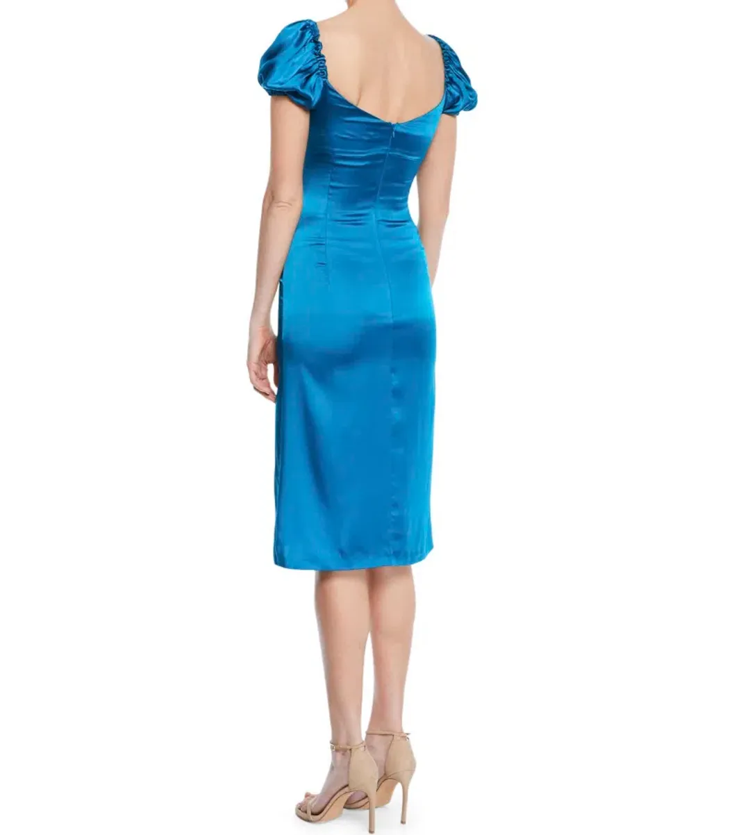 Alexis New York Blue Cap Cadiz Silk Midi Dress XS for rent on The Volte - main image