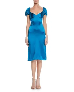 Alexis New York Blue Cap Cadiz Silk Midi Dress XS for rent on The Volte - image 1