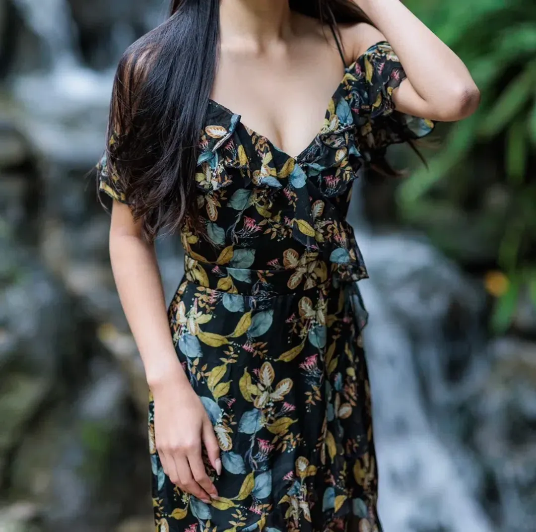 Nicholas Ava Floral Wrap Dress Floral Size 6 for rent on The Volte - main image