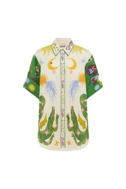 Alemais Seeker Shirt Print Size 6 for rent on The Volte - image 2
