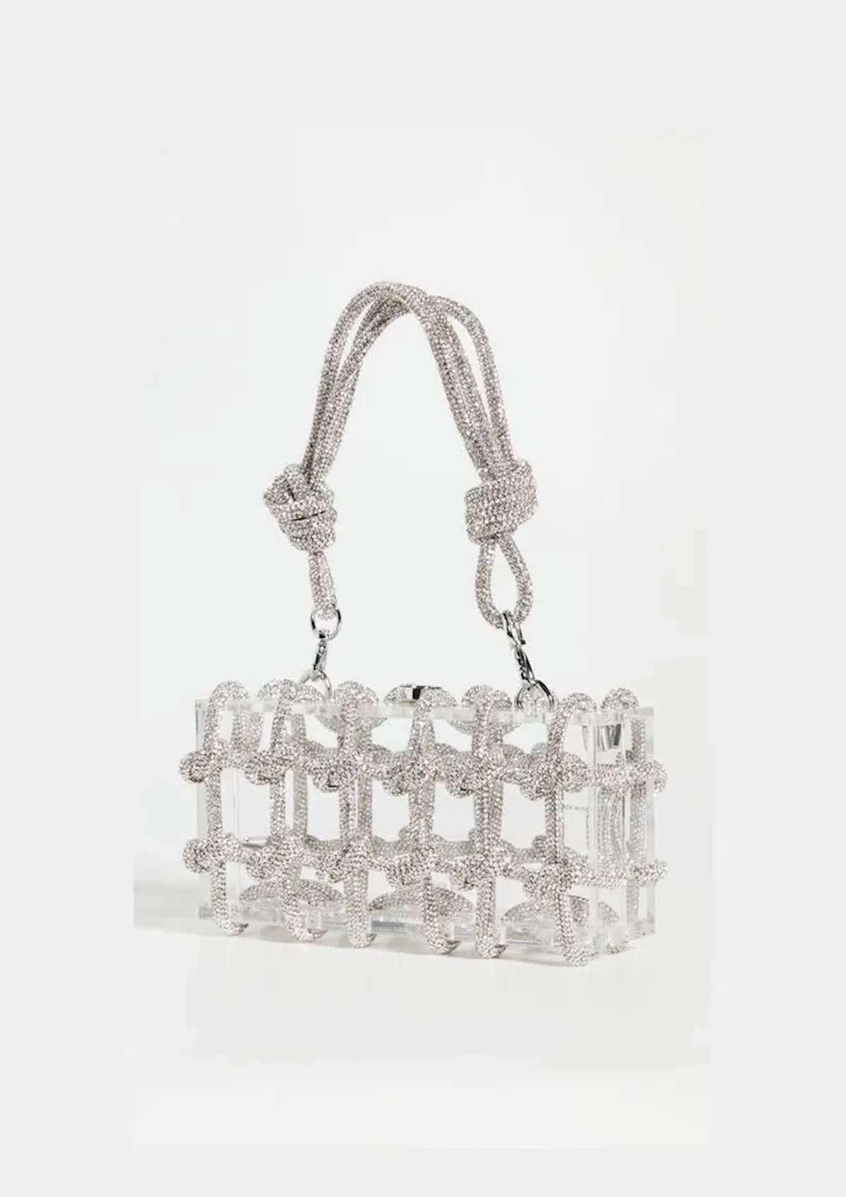 Cult Gaia Bess Shoulder Bag Silver  for rent on The Volte - main image