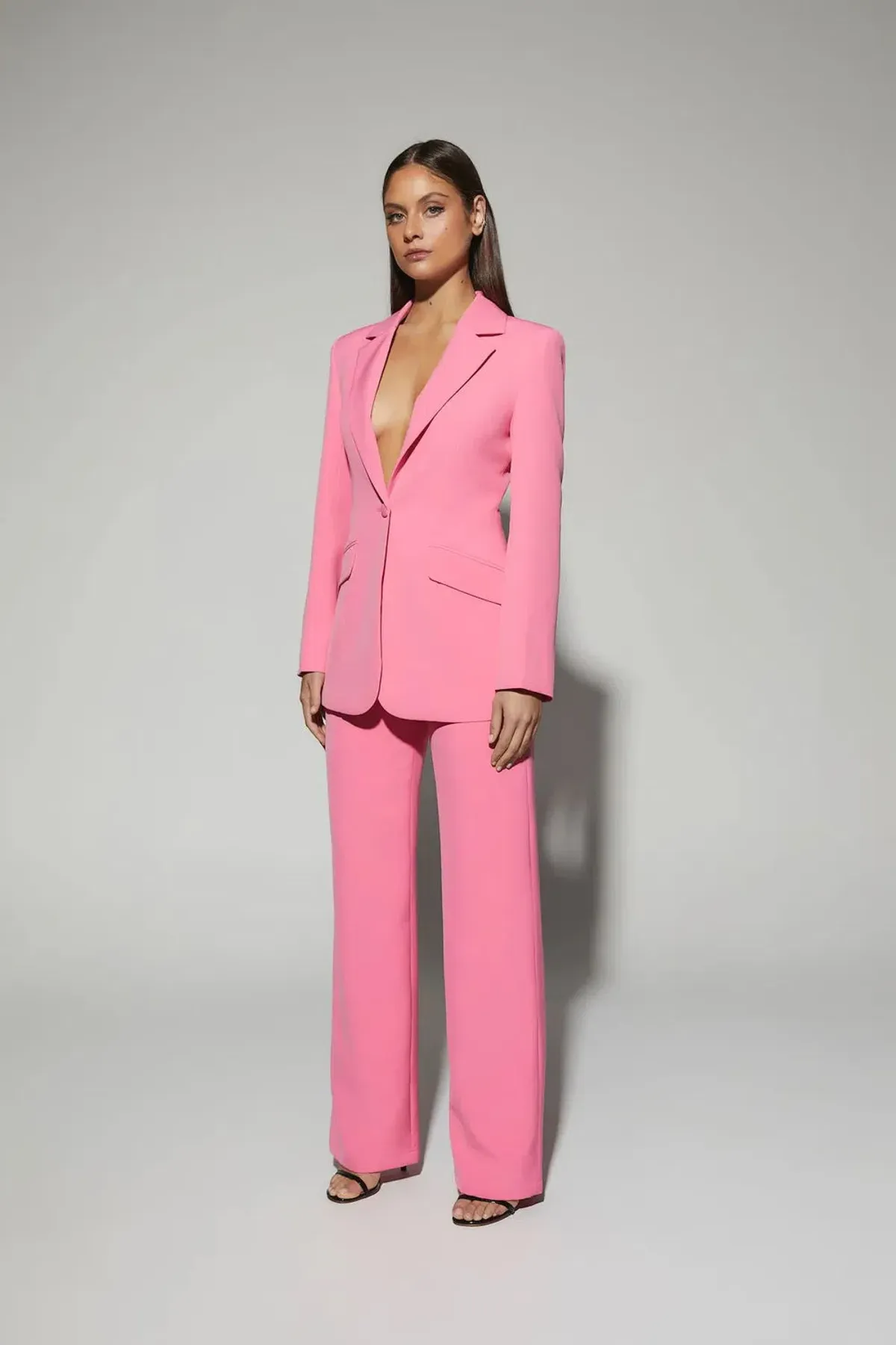 Kianna High Waisted Shim Pant Pink Size AU 10 for rent on The Volte - main image