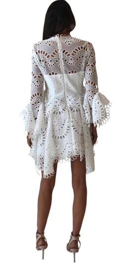 Thurley Leo Embroidered Dress in Ivory for rent on The Volte - image 3