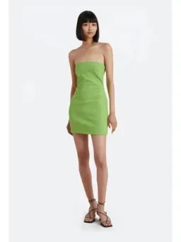 Bec & Bridge Karina Mini Dress Pea Green Size AU 6 for rent on The Volte - image 1