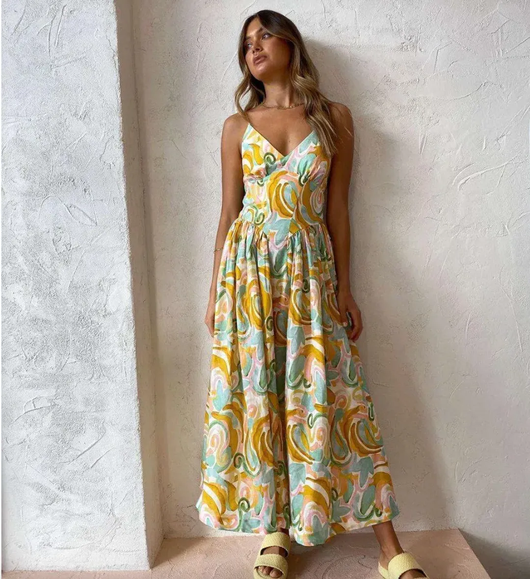 Steele Jasmine Dress Multi Print Size 6 for rent on The Volte - main image