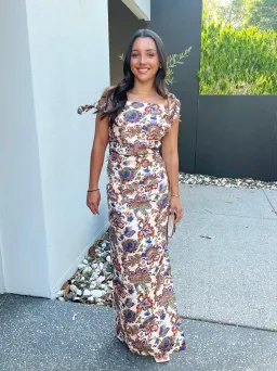 Sir The Label Bettina Off Shoulder Dress In Wiltshire Floral Size AU 10 for rent on The Volte - image 4