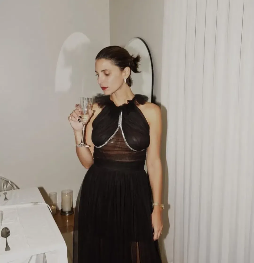 Rachel Gilbert Lou Gown in Black Size AU12 for rent on The Volte - main image