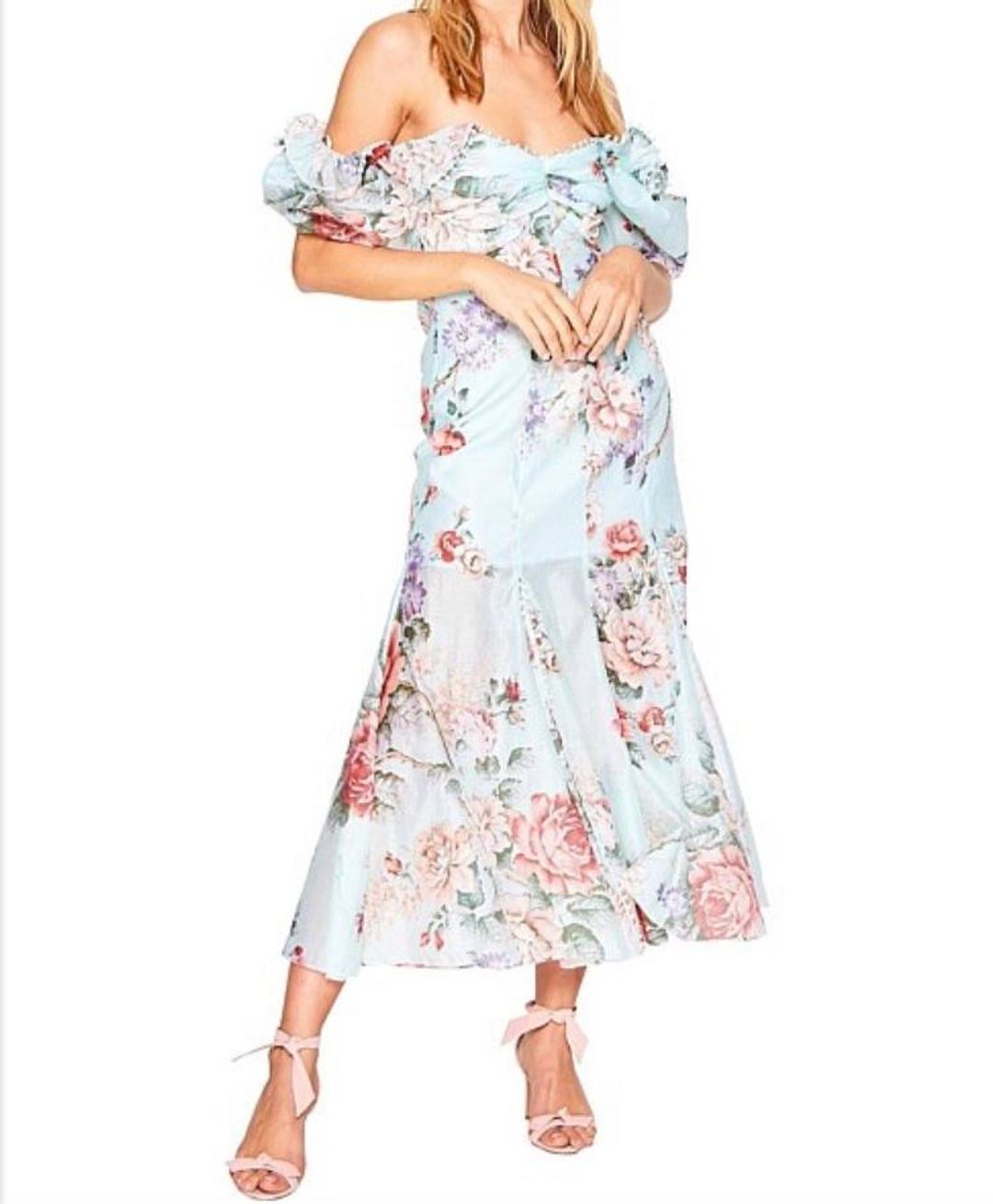 Alice McCall Postcard dress blue floral size 6 for rent on The Volte - main image