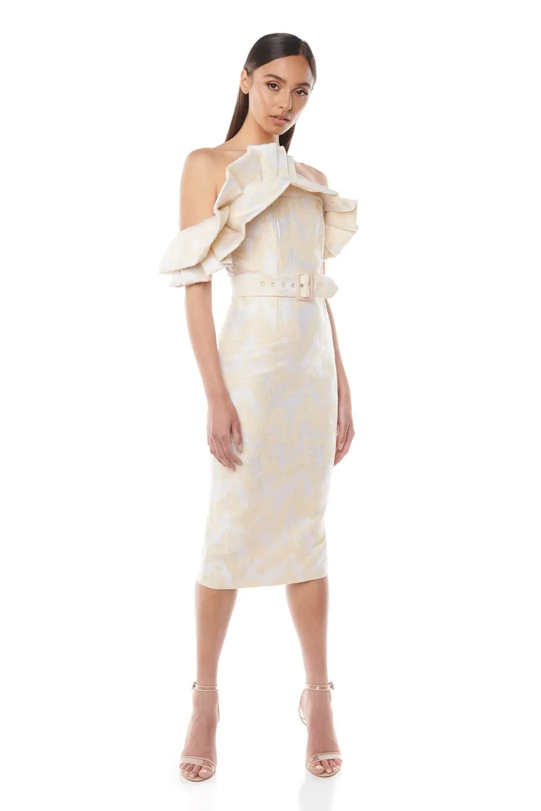 Eliya the Label Kimberly Dress Cream Size 14 for rent on The Volte - main image
