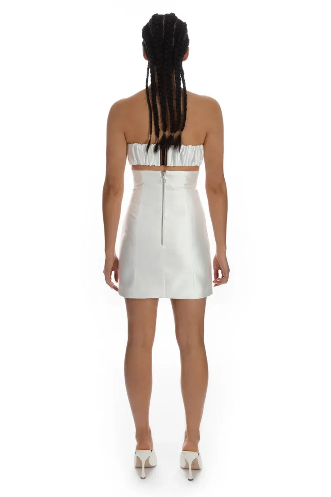 Imagery Tempted Mini Dress White Size AU 8 for rent on The Volte - main image