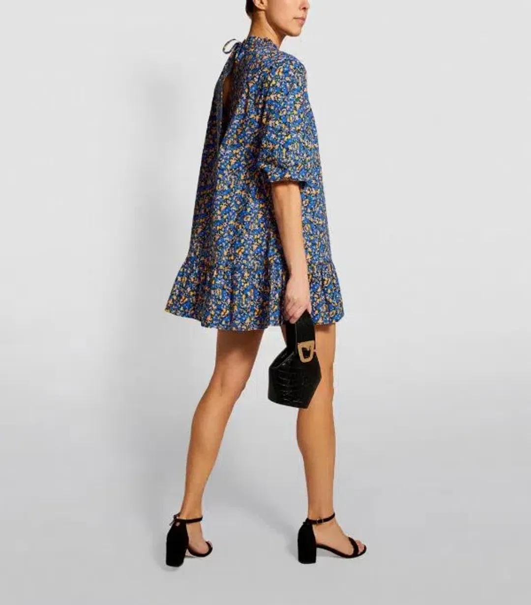 Camilla and Marc Majella Mini Shirt Dress Blue Size AU 8 for rent on The Volte - main image