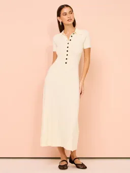 Anna Quan Laurel Penelope Midi Silence Ivory Dress Size 10 for rent on The Volte - image 7