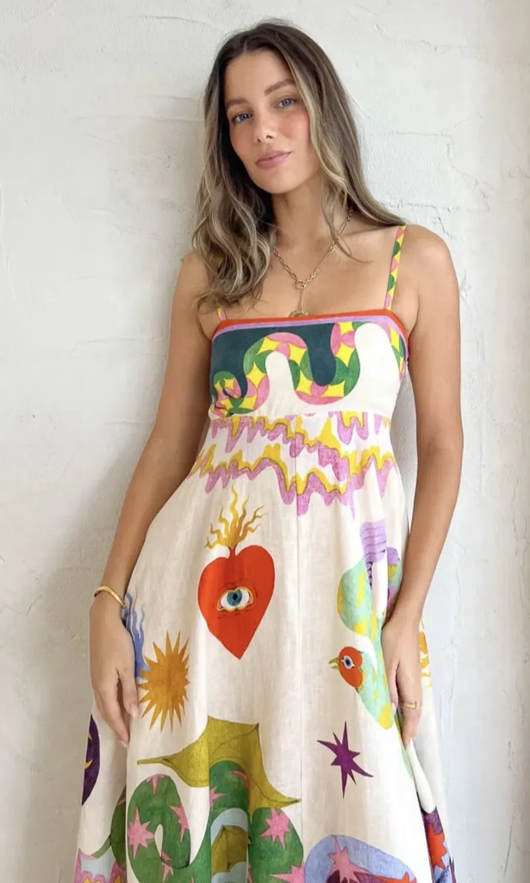 Alemais Seeker Maxi Dress Print Size 8  for rent on The Volte - main image