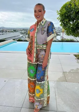 Alemais Trippy Troppo Shirt and Pant Two Piece Set Multi Print Size 10 for rent on The Volte - image 3