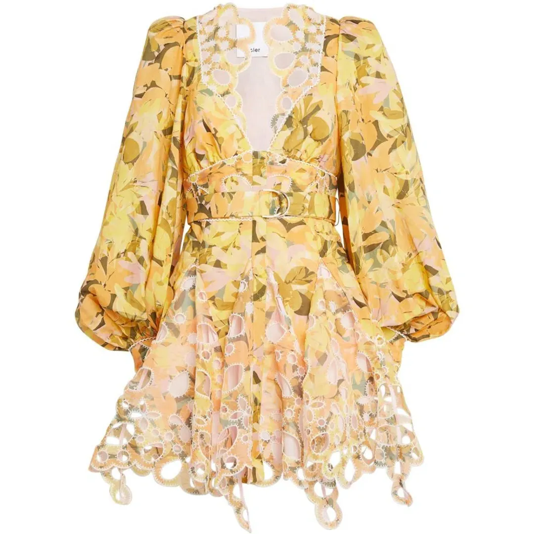 Acler Arnoult Mini Dress Floral Size 10/12 for rent on The Volte - main image
