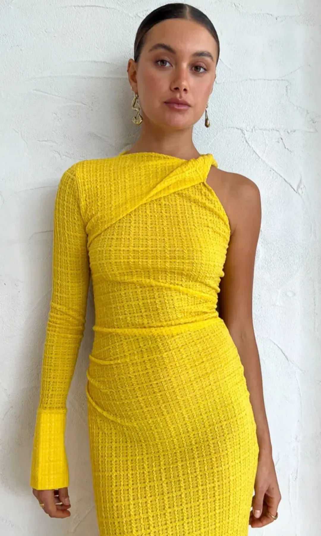 Camilla and Marc Cypress Dress Yellow Size 10  for rent on The Volte - main image