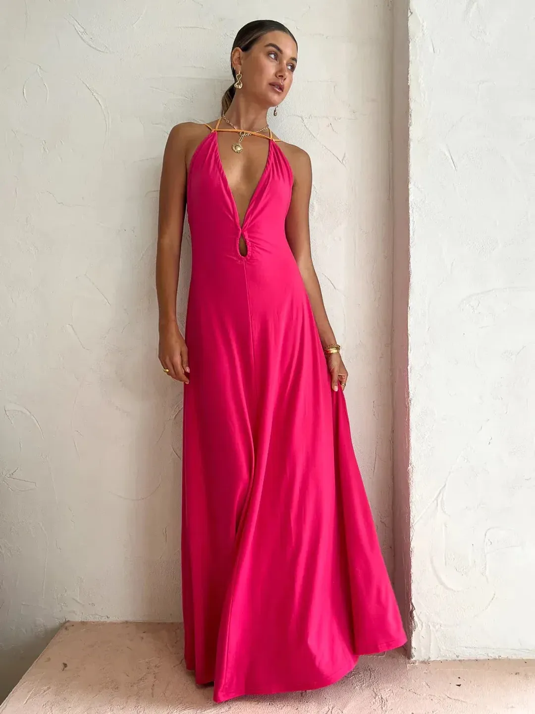 Hansen and Gretel Charlee Gown Pink Size S / AU 8 for rent on The Volte - main image