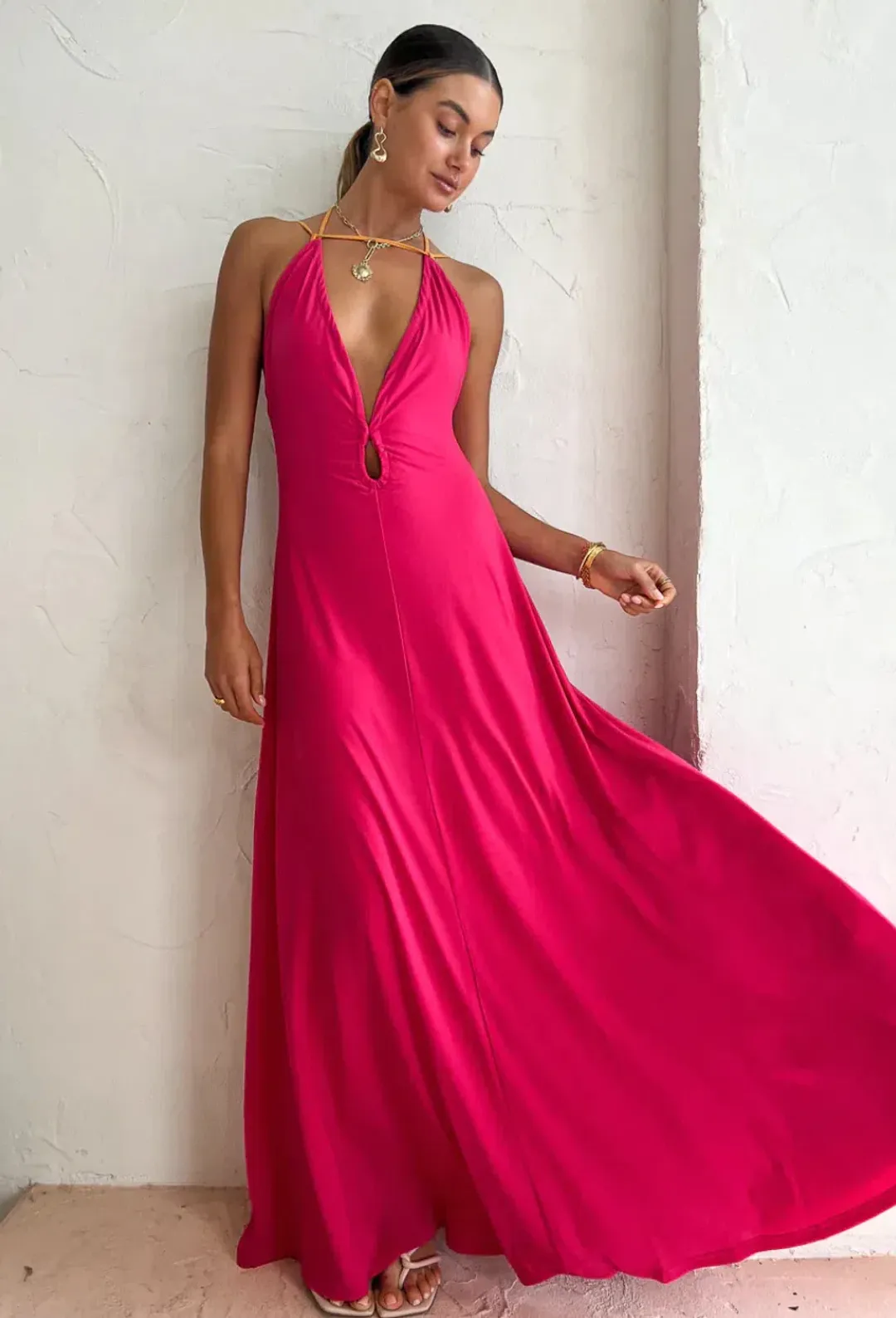 Hansen and Gretel Charlee Gown Pink Size S / AU 8 for rent on The Volte - main image