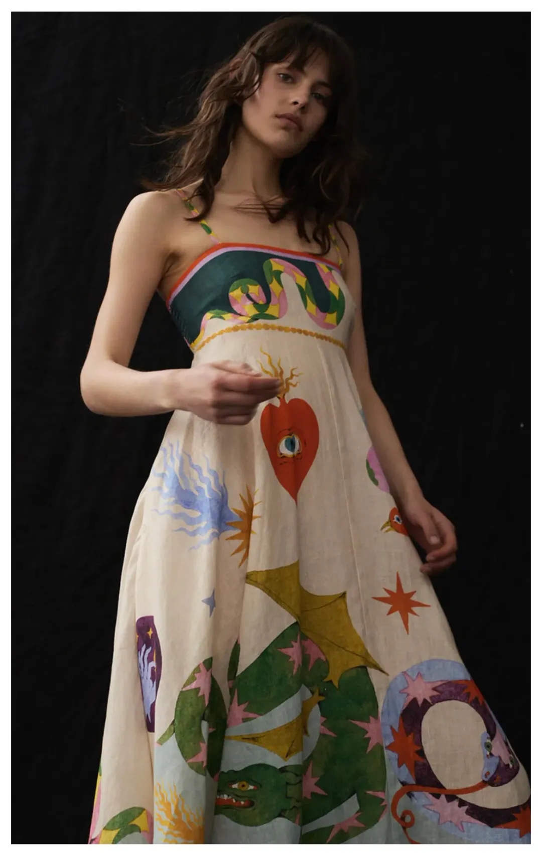 Alemais Seeker Sundress Multi Size 10 for rent on The Volte - main image
