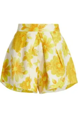 Alemais Sonny Sculpt Crop Top and Shorts Mini Set Floral Lemon Size 8 for rent on The Volte - image 7
