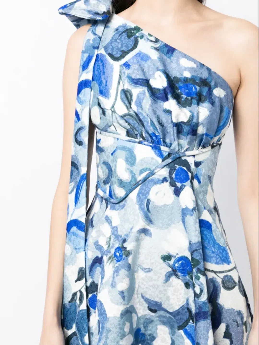 Rachel Gilbert Emiliano Dress Blue Print 0 / AU 6 for rent on The Volte - main image